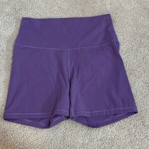 CRZ YOGA Purple Bike Shorts (4” inseam)
